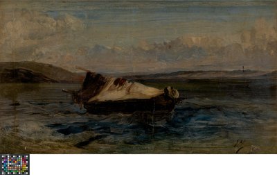 Mała łódź autorstwa Eugene Isabey