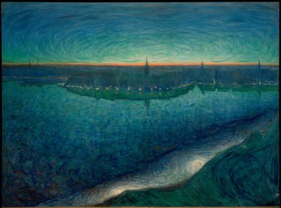 Świt nad Riddarfjärd autorstwa Eugène Jansson