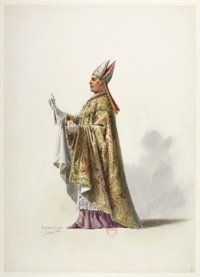 Btv1b84558104 08 - Saint-Saëns - Henryk VIII - Maquettes de costumes - Lacoste - 8th Costume autorstwa Eugene Lacoste