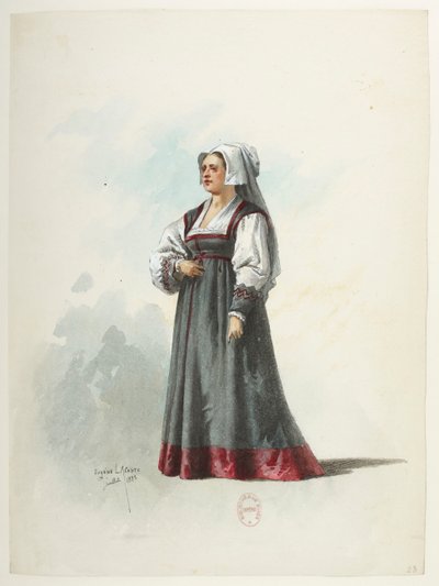 Btv1b84558104 23 - Saint-Saëns - Henryk VIII - Maquettes de costumes - Lacoste - 23 kostiumy autorstwa Eugene Lacoste