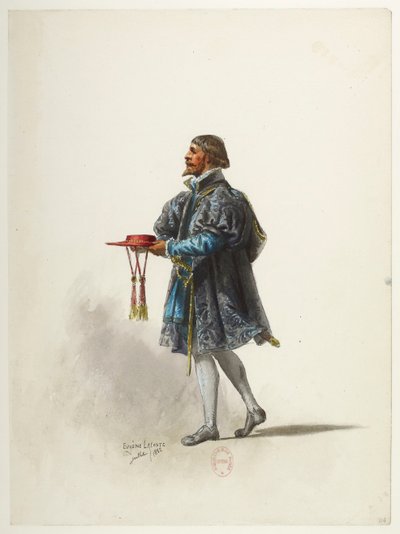 Btv1b84558104 34 - Saint-Saëns - Henryk VIII - Maquettes de costumes - Lacoste - 34. Kostium autorstwa Eugene Lacoste