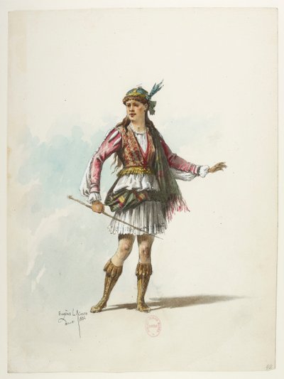 Btv1b84558104 42 - Saint-Saëns - Henryk VIII - Modele kostiumów - Lacoste - 42. Kostium autorstwa Eugene Lacoste