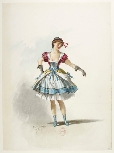 Btv1b84558104 48 - Saint-Saëns - Henryk VIII - Modele kostiumów - Lacoste - 48. Kostium autorstwa Eugene Lacoste