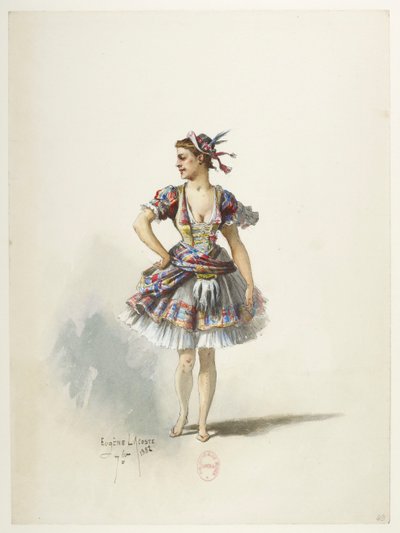 Btv1b84558104 49 - Saint-Saëns - Henryk VIII - Modele kostiumów - Lacoste - 49. Kostium autorstwa Eugene Lacoste