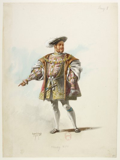 Btv1b84558104 60 - Saint-Saëns - Henry VIII - Maquettes de costumes - Lacoste - 60. Henryk VIII autorstwa Eugene Lacoste