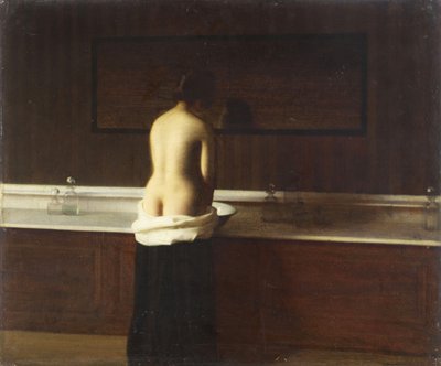 Młoda kobieta w toalecie, 1898 autorstwa Eugène Lomont