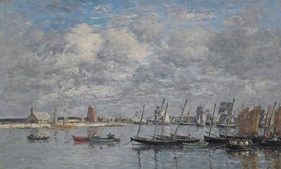 Camaret, port autorstwa Eugene Louis Boudin