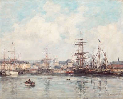 Basen Casimir Delavigne w Hawrze autorstwa Eugene Louis Boudin
