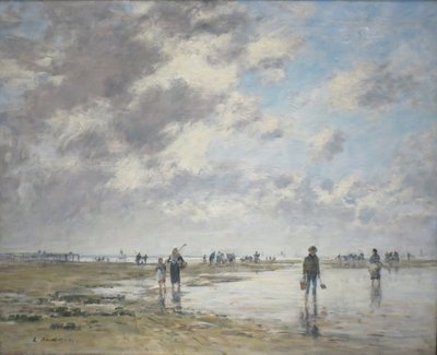 Odpływ, Berck autorstwa Eugene Louis Boudin