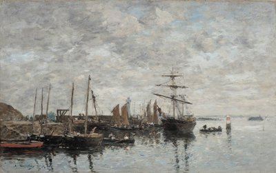 Portrieux, port autorstwa Eugene Louis Boudin