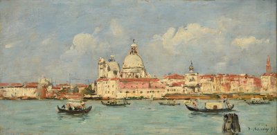 Wenecja. Zwyczaje i Notre-Dame-de-la-Salute autorstwa Eugene Louis Boudin