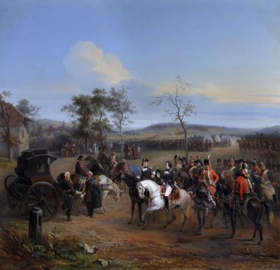 Generał Despret i Ludwik Filip, książę Chartres w Gravelotte, lipiec 1792 r. autorstwa Eugène Louis Charpentier
