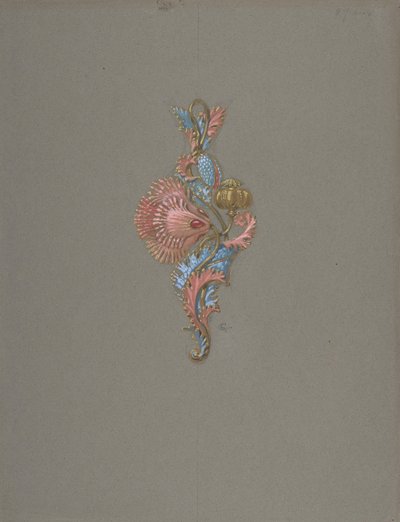 Projekt na wisior, . autorstwa Eugene Grasset