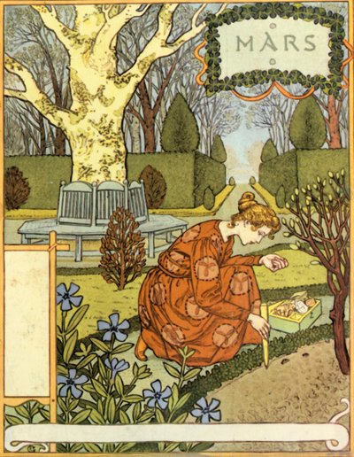 Mars, 1896. autorstwa Eugene Grasset