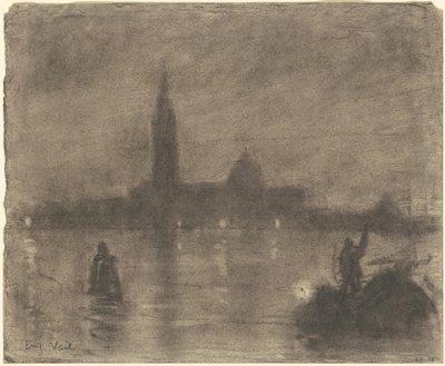 Wieczór, San Giorgio Maggiore, Wenecja autorstwa Eugène Vail