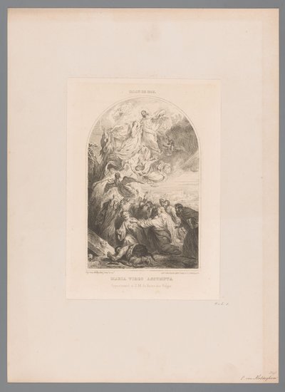 Hemelvaart van Maria Maria virgo assumpta (tytuł na obiekcie) autorstwa Eugène Van Maldeghem