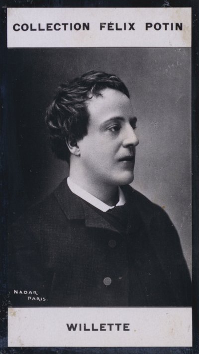 Adolphe Willette (1857) (zdjęcie czarno-białe) autorstwa European Photographer