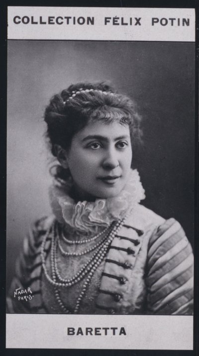 Blanche Baretta-Worms (1855) (zdjęcie czarno-białe) autorstwa European Photographer