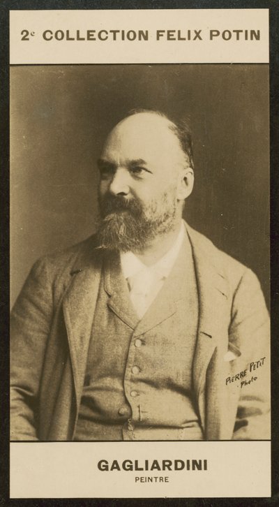 Gagliardini, malarz (zdjęcie czarno-białe) autorstwa European Photographer