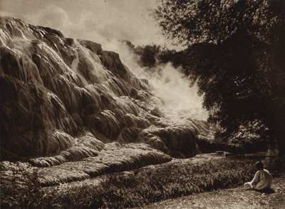 Hammam Meskoutin, Gorące Źródła (zdjęcie czarno-białe) autorstwa European Photographer