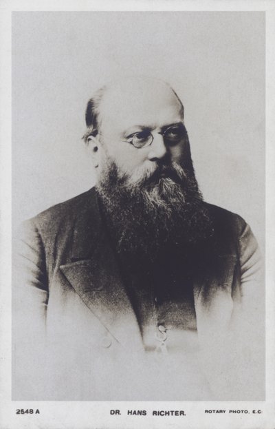 Hans Richter, austriacko-węgierski dyrygent (zdjęcie czarno-białe) autorstwa European Photographer