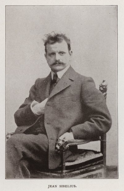 Jean Sibelius (zdjęcie czarno-białe) autorstwa European Photographer
