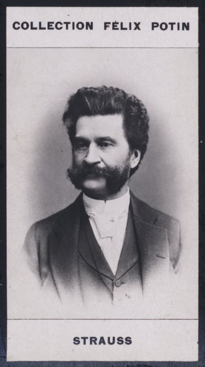 Johann Strauss (1825-1899) (zdjęcie czarno-białe) autorstwa European Photographer