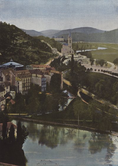 Lourdes, widok z zamku autorstwa European Photographer