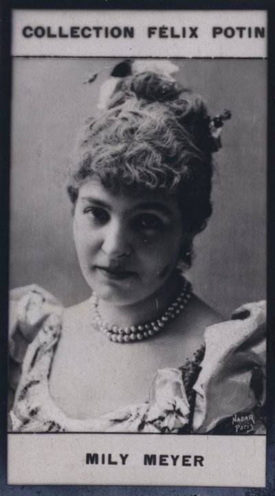 Madame Emilie Mily-Meyer (1860) (zdjęcie czarno-białe) autorstwa European Photographer