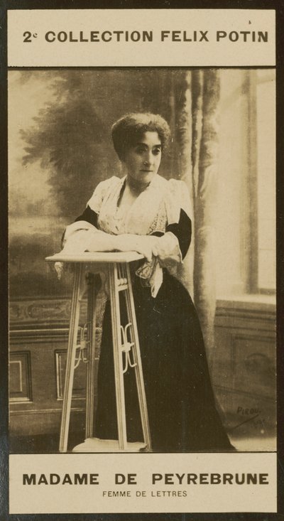 Madame Georges De Peyrebrune, literacka kobieta autorstwa European Photographer