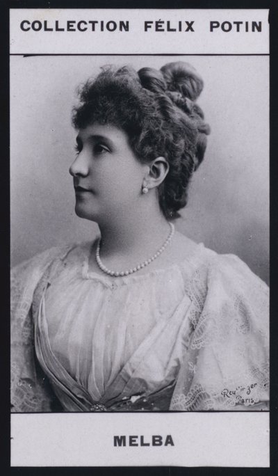Madame Nelly Melba (1860) (zdjęcie b/w) autorstwa European Photographer