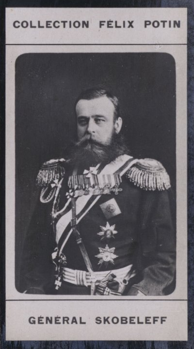 Michael-Dimitrievitch Skobeleff (1843-1882) (zdjęcie czarno-białe) autorstwa European Photographer