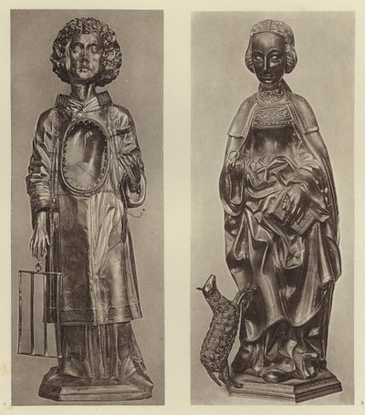 Munster i W, Św. Agnieszka; Minden, St Laurentius (zdjęcie czarno-białe) autorstwa European Photographer