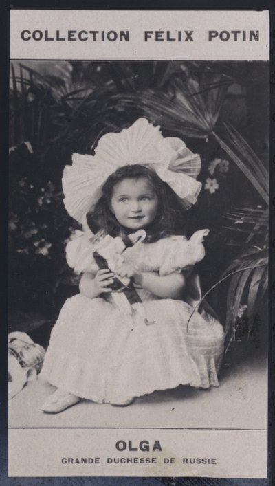 Olga, Wielka Księżna Rosji (1895) (zdjęcie czarno-białe) autorstwa European Photographer