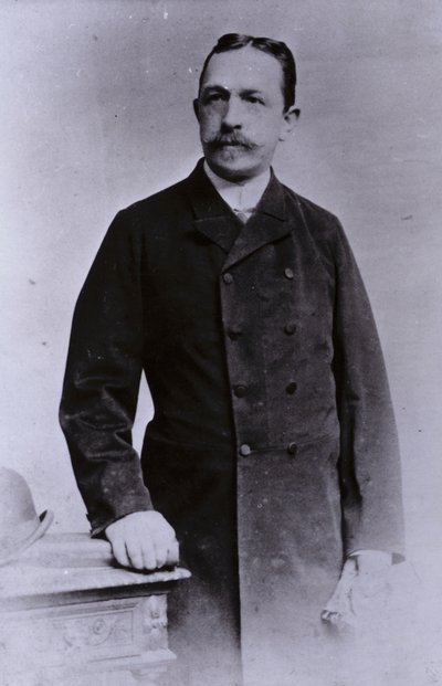 Oskar Lenz, niemiecko-austriacki geolog i mineralog (zdjęcie czarno-białe) autorstwa European Photographer