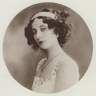 Pavlova w 1910 roku (zdjęcie czarno-białe) autorstwa European Photographer