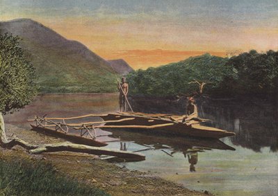 Pirogue z Riviere De Monio autorstwa European Photographer