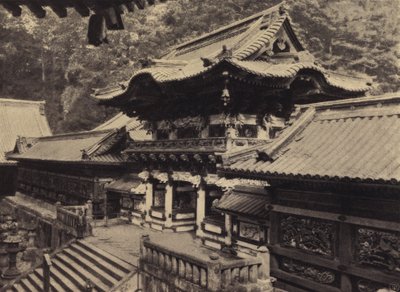 Toshogu, Nikko, Yomeimon (b/w p Hoto) autorstwa European Photographer