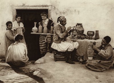 Tunis, szopa garncarska (zdjęcie czarno-białe) autorstwa European Photographer