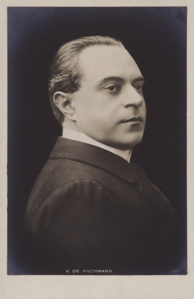 Vladimir de Pachmann, rosyjsko-niemiecki pianista autorstwa European Photographer