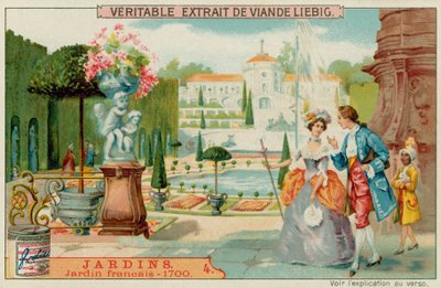 Ogród francuski z XVIII wieku autorstwa European School