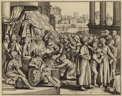 Antioch i męczeństwo kobiety z siedmioma synami (rycina) autorstwa European School