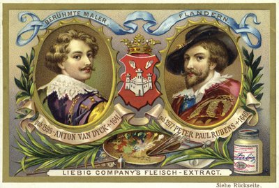 Antony van Dyck i Peter Paul Rubens, flamandzcy artyści autorstwa European School