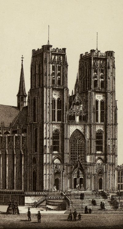 Bruxelles/Bruksela: Kościół św. Michała i Gudule (lito) autorstwa European School