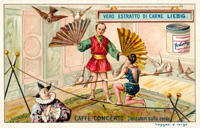 Caffe-concerto: tancerze na linie (chromolitho) autorstwa European School