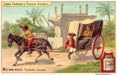 Caleza na Jukatanie (chromolitho) autorstwa European School
