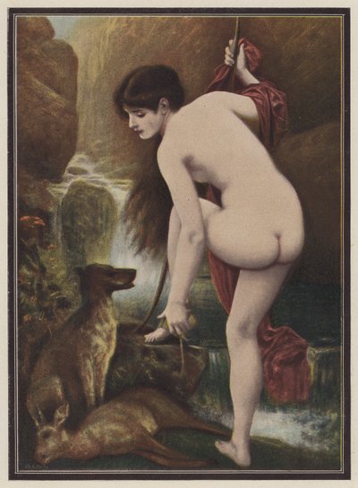 Callisto, nimfa z mitologii greckiej (kolor lito) autorstwa European School