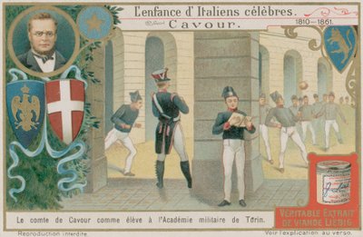 Camillo Benso, hrabia Cavour, studiuje w akademii wojskowej w Turynie autorstwa European School