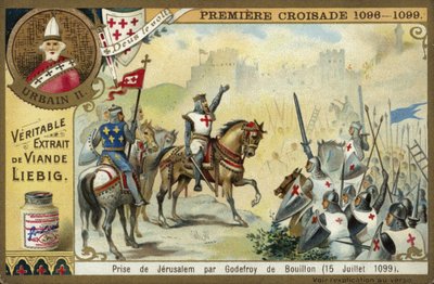 Zdobycie Jerozolimy przez Godfreya z Bouillon, pierwsza krucjata, 15 lipca 1099 autorstwa European School