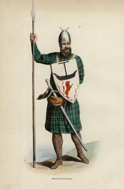 Scottish Knight (kolorowy grawerunek) autorstwa European School